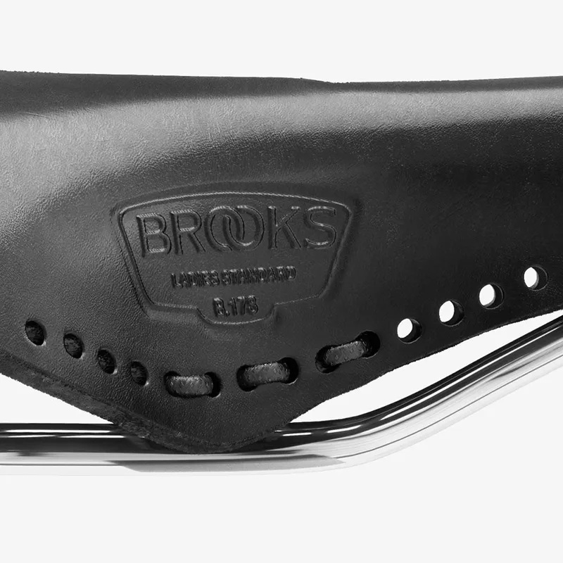 Brooks B17 Carved Short Ladies Saddle - 176mm - Black-7