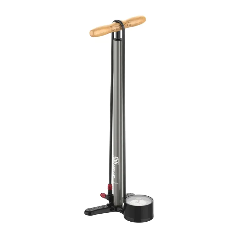 Lezyne Steel Floor Drive 3.5 Floor Pump - 220psi - Flat Grey