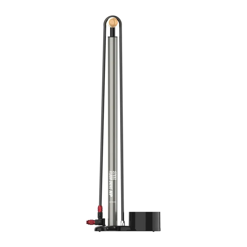 Lezyne Steel Floor Drive 3.5 Floor Pump - 220psi - Flat Grey-1