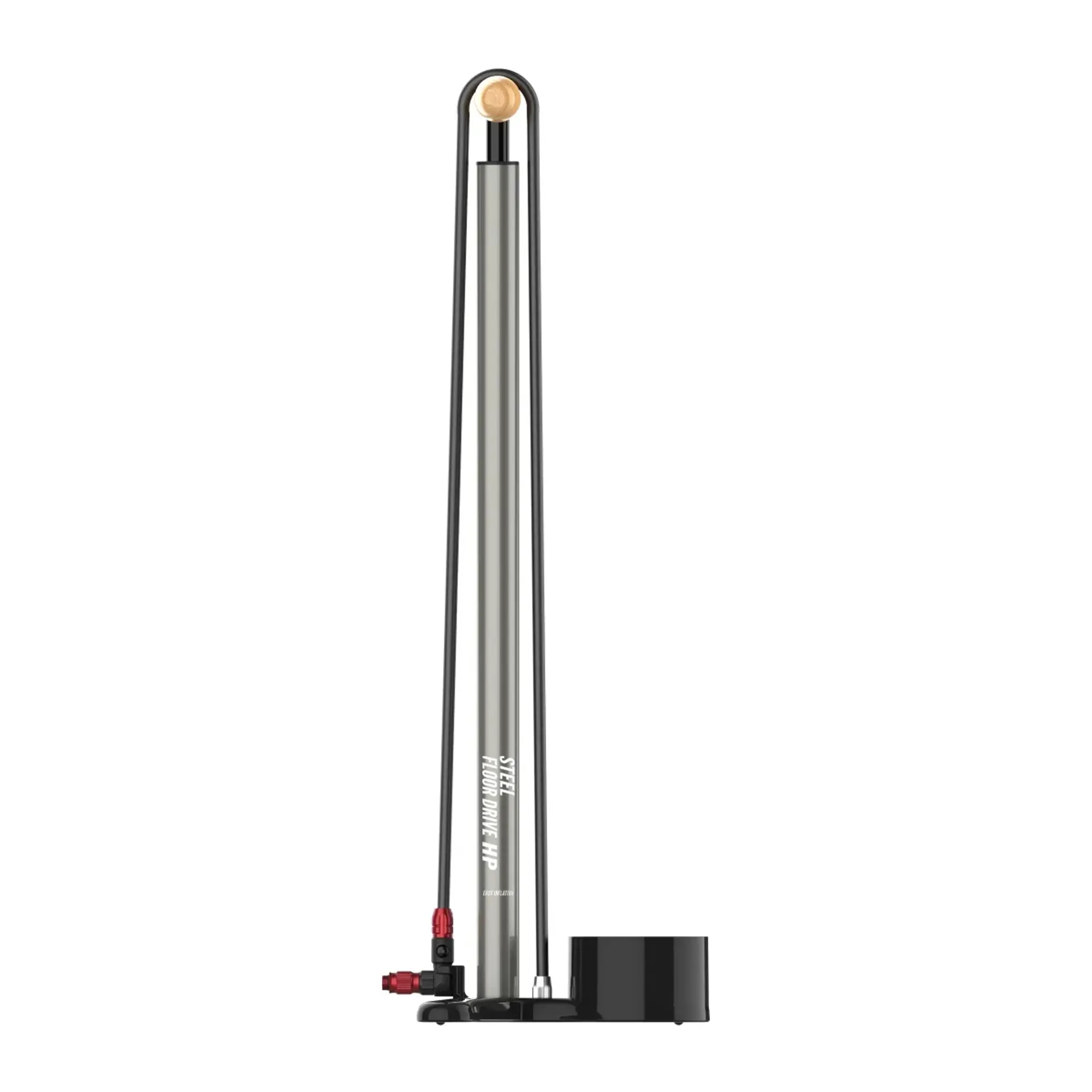Lezyne Steel Floor Drive 3.5 Floor Pump 220psi Flat Grey