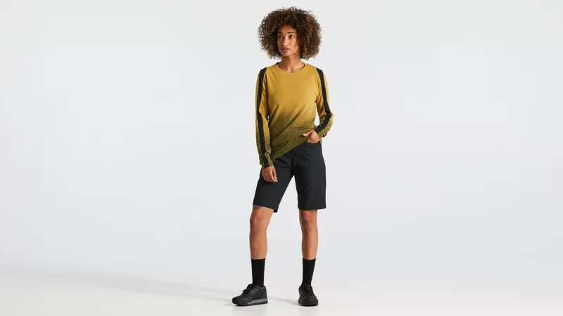 Specialized Trail Women's Long Sleeve Jersey - Harvest Gold Spray