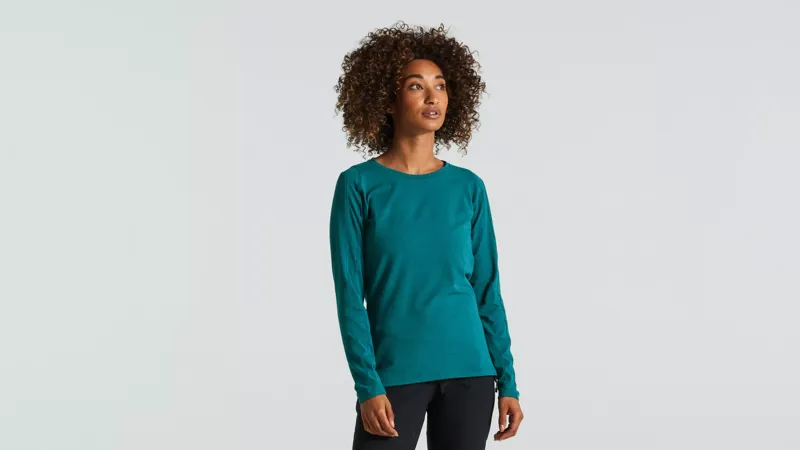 Specialized Trail Women's Long Sleeve Jersey - Tropical Teal-1