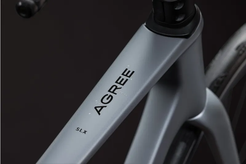 Cube Agree C:62 SLX 2027 Carbon Road Bike - Slategrey/Chrome-2