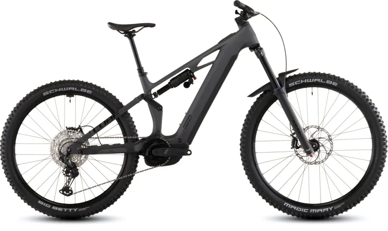 Cube Stereo Hybrid One77 HPC Race 800 Electric MTB - Irongrey