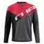 Cube Edge Round Neck Long Sleeve Jersey - Black/Red