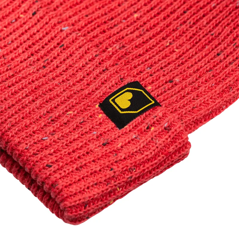 Burgtec Smuggler's Beanie Hat - Raspberry Speckle-2
