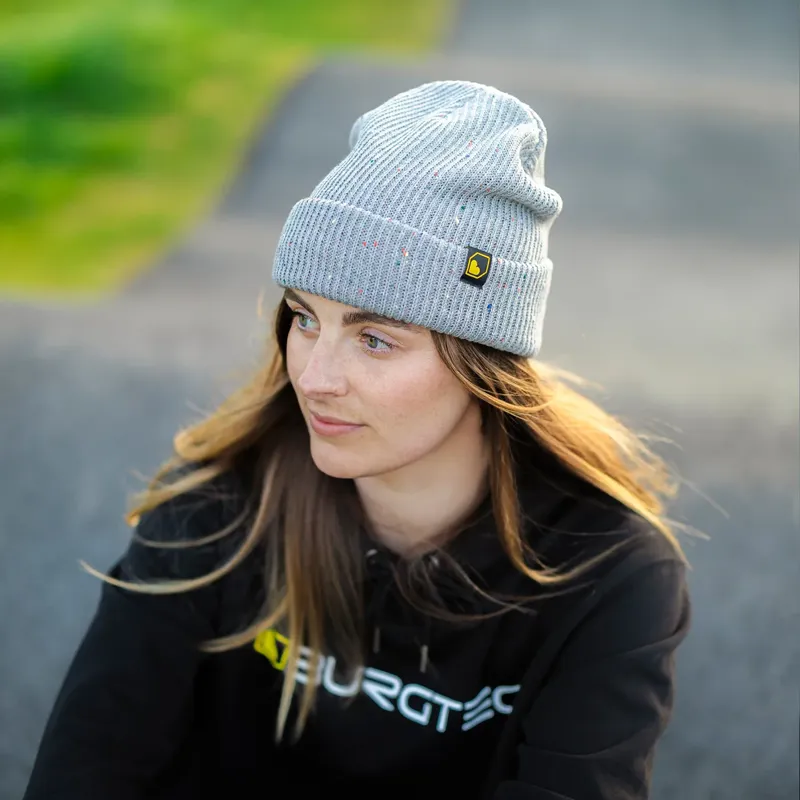 Burgtec Smuggler's Beanie Hat - Pewter Speckle-4