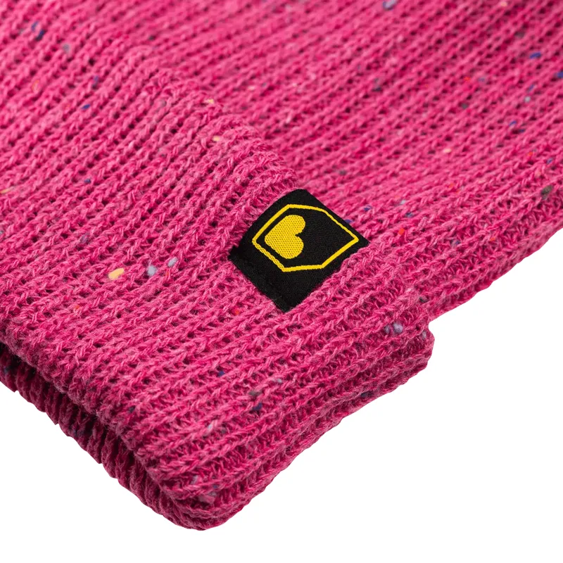 Burgtec Smuggler's Beanie Hat - Fuchsia Speckle-2