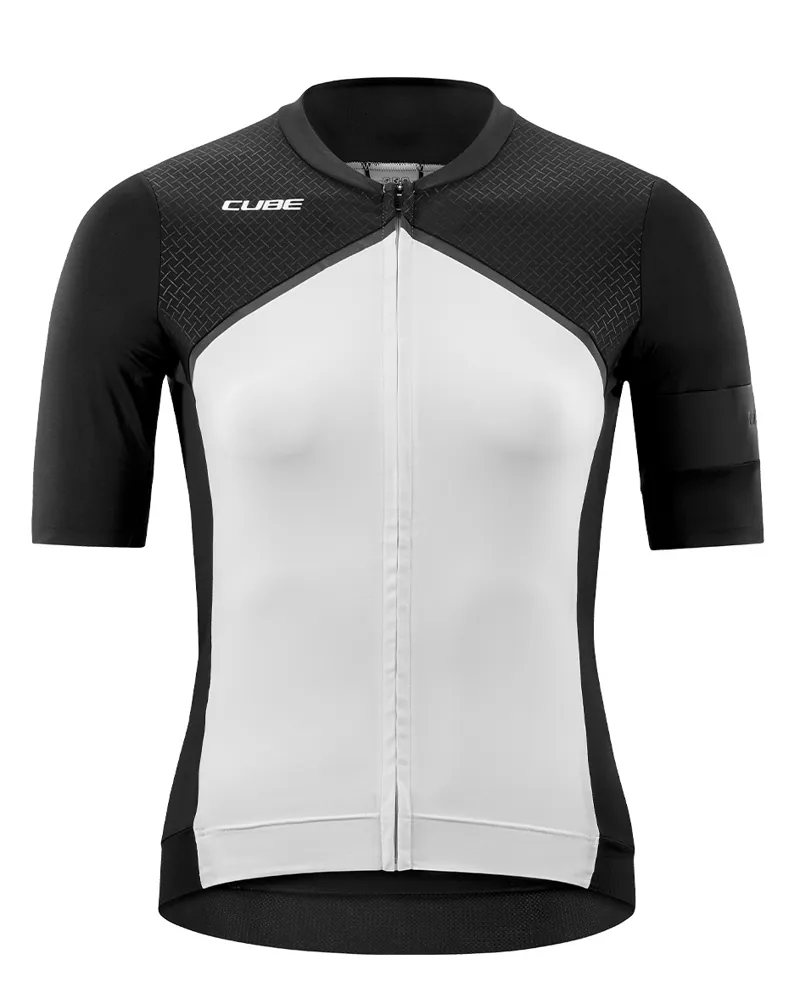 Cube Blackline Women's Short Sleeve Jersey - White/Black