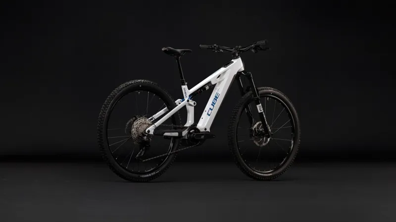 Cube Stereo Hybrid One44 HPC Pro 800 2027 Electric MTB -White/Blue-7