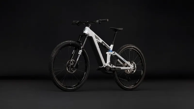 Cube Stereo Hybrid One44 HPC Pro 800 2027 Electric MTB -White/Blue-8