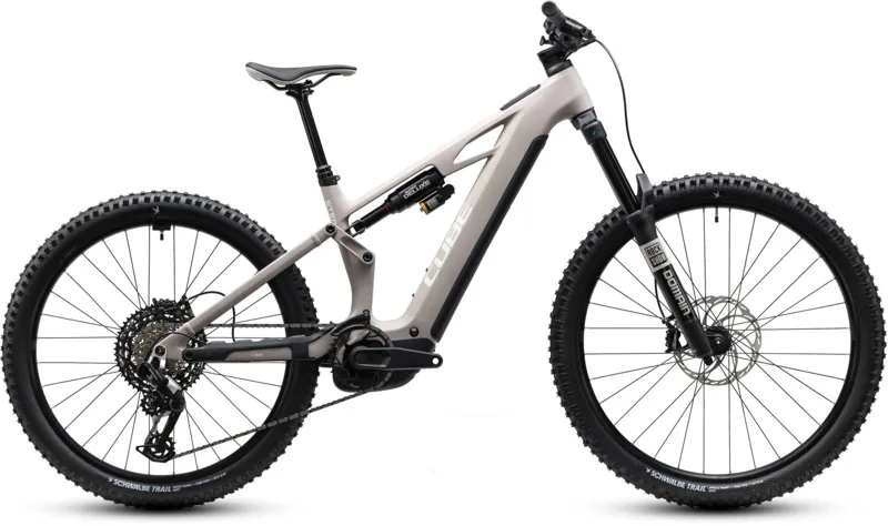 Cube Stereo Hybrid One77 HPC Race 800wh 2027 Electric MTB - Oat Grey