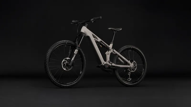 Cube Stereo Hybrid One77 HPC Race 800wh 2027 Electric MTB - Oat Grey-9