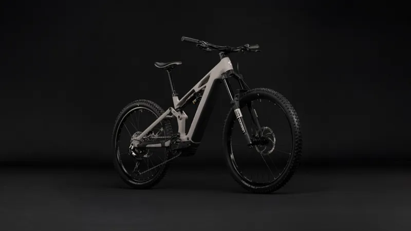 Cube Stereo Hybrid One77 HPC Race 800wh 2027 Electric MTB - Oat Grey-7