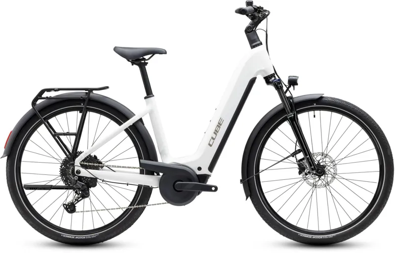 Cube Touring Hybrid One 600 EE 2027 Electric Bike - Metallicwhite/Chrome