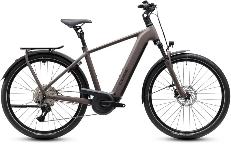Cube Kathmandu Hybrid One 800wh 2027 Electric Hybrid Bike - Cedar/Chrome