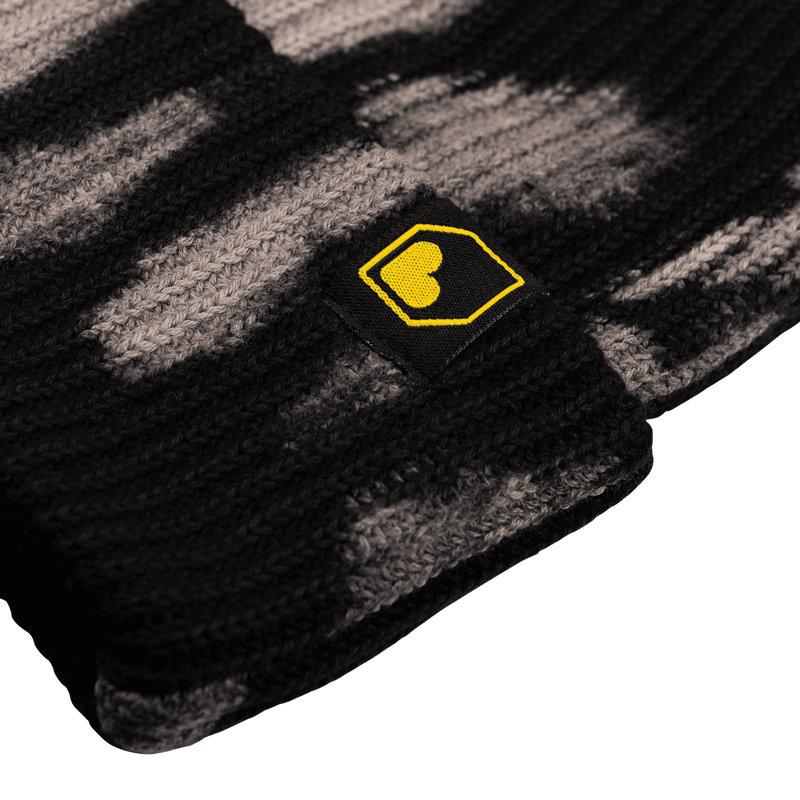 Burgtec Mobster Beanie Hat - Black Eclipse-2