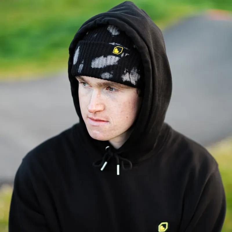 Burgtec Mobster Beanie Hat - Black Eclipse-5