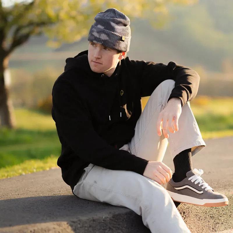 Burgtec Mobster Beanie Hat - Thunder Grey-5