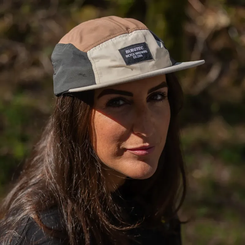 Burgtec Courier Five Panel Cap - Macchiato Mix-3