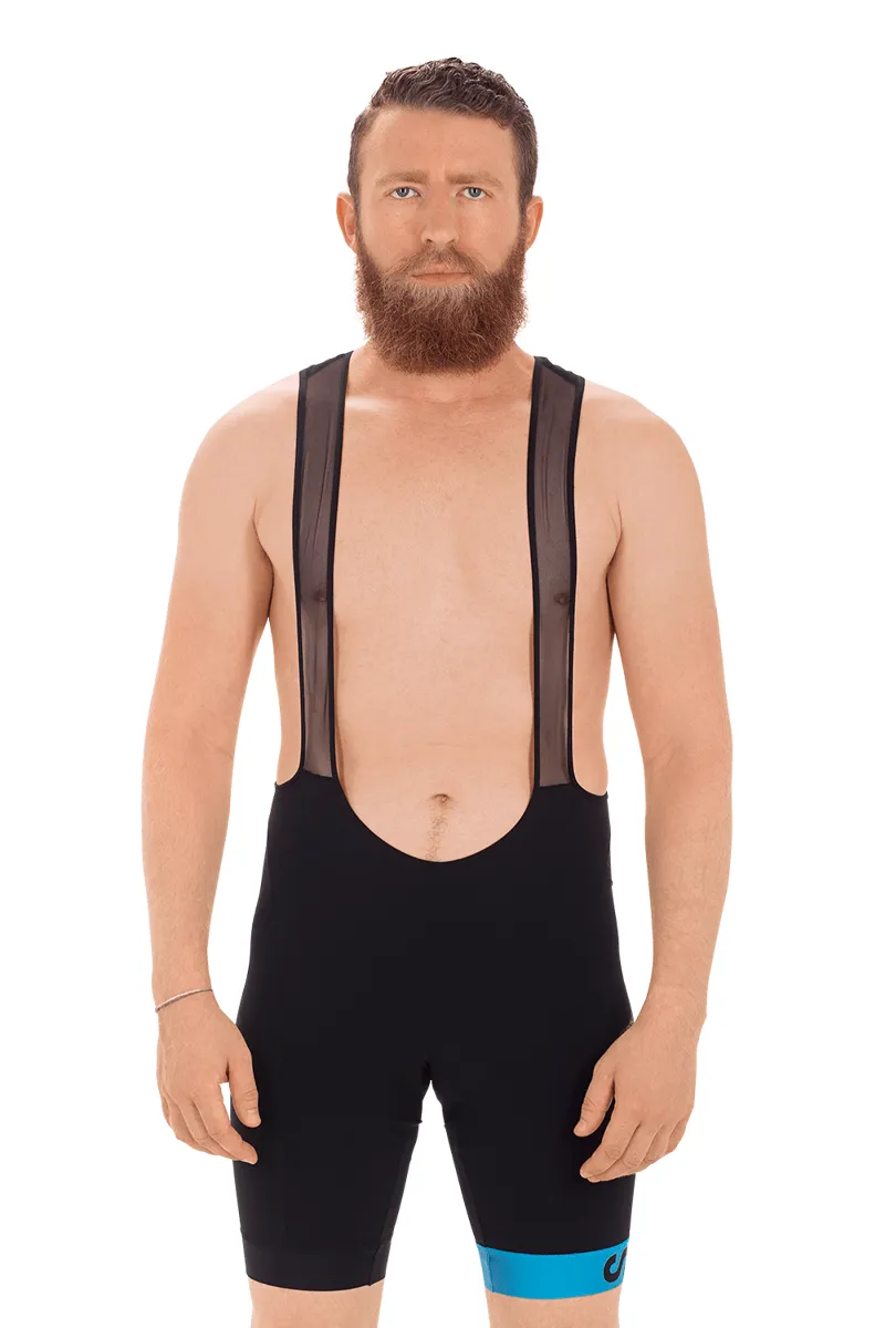 Cube SLT Bib Shorts - Black/Blue-1