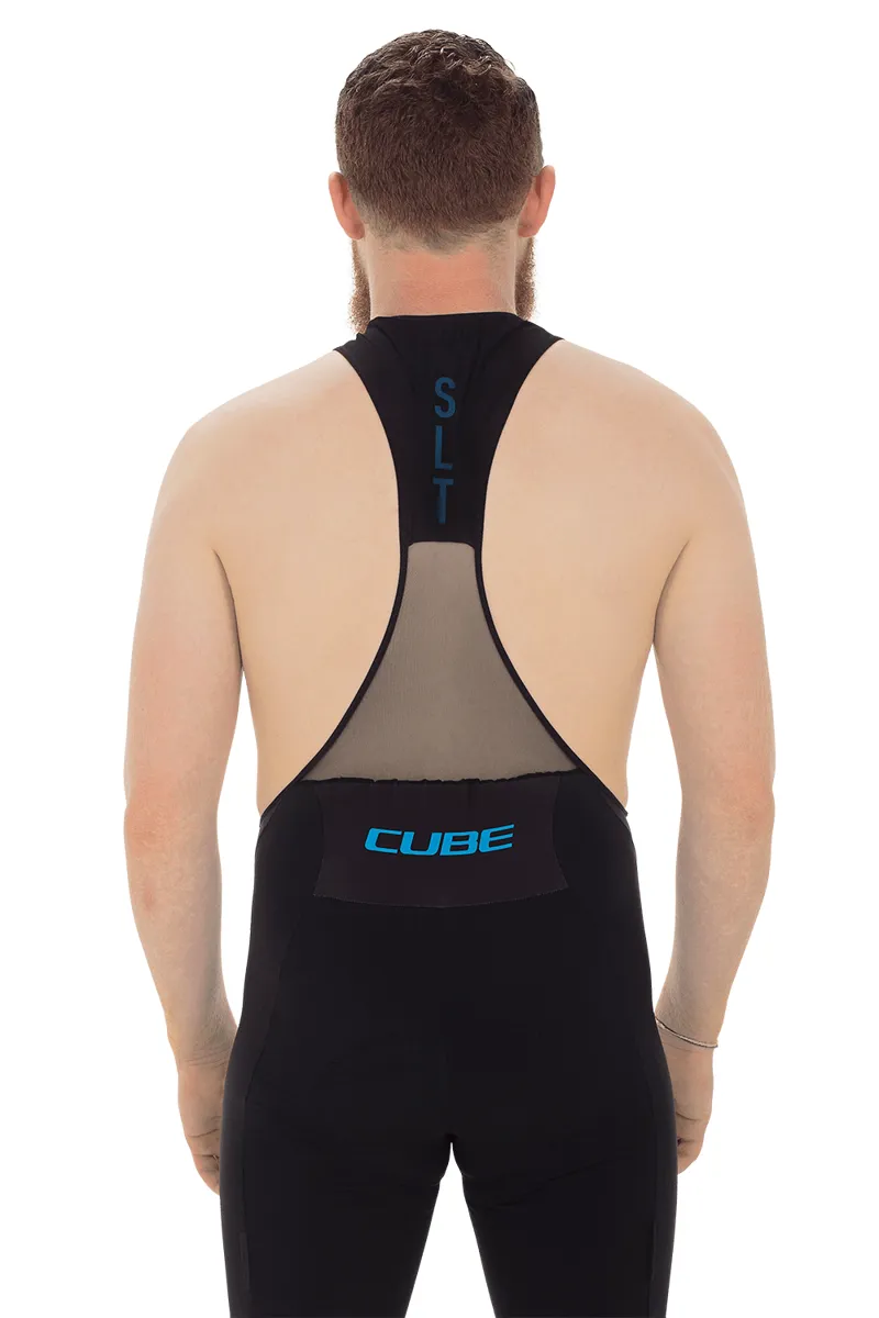Cube SLT Bib Shorts - Black/Blue-2