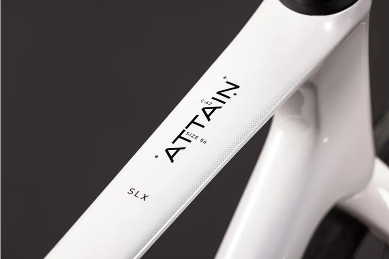 Cube Attain C 62 SLX 2027 Carbon Endurance Road Bike - Metallic White-2