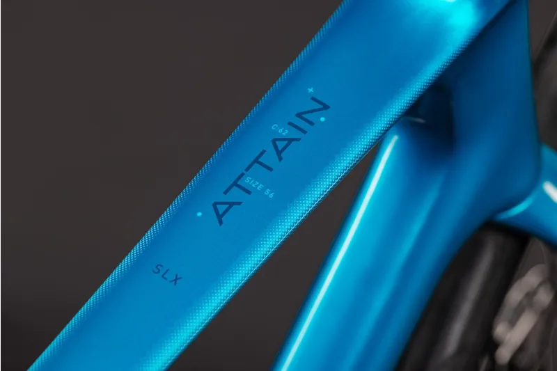 Cube Attain C:62 SLX 2027 Carbon Endurance Road Bike - Bali/Blue-2