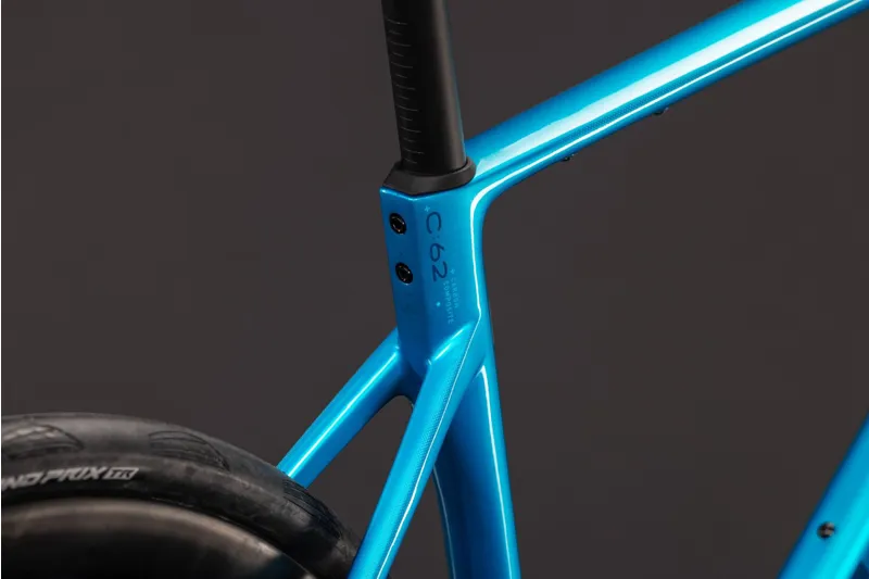 Cube Attain C:62 SLX 2027 Carbon Endurance Road Bike - Bali/Blue-3