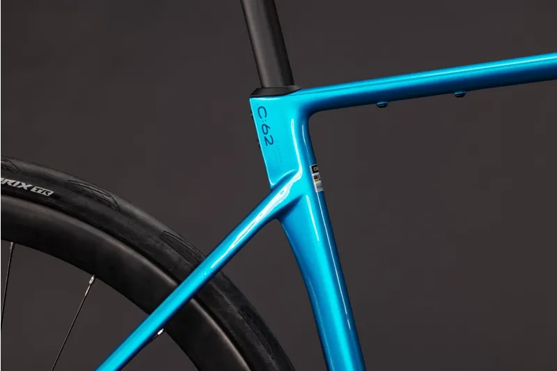Cube Attain C:62 SLX 2027 Carbon Endurance Road Bike - Bali/Blue-5