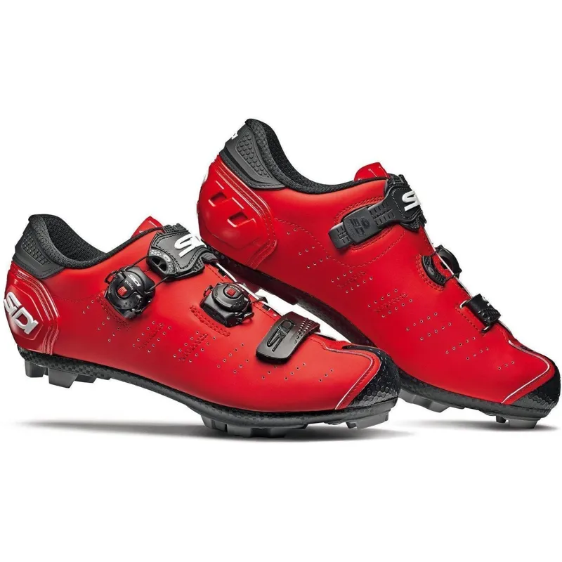 Sidi Dragon 5 SRS Clipless MTB Shoes - Matt Red/Black