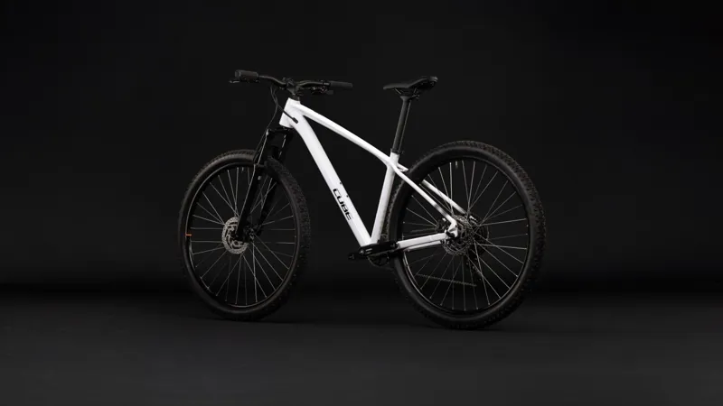Cube Aim One 2027 Hardtail Mountain Bike - Metallicwhite/Black-9