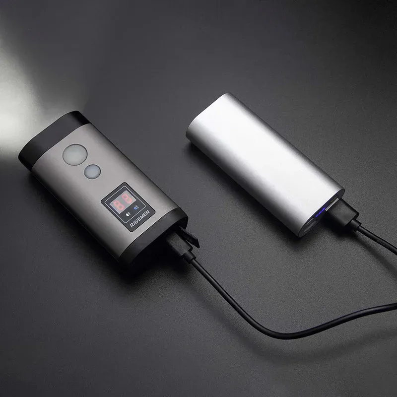 Ravemen PR2000 DuaLens USB 2000 Lumen Front Light - Grey/Black-5