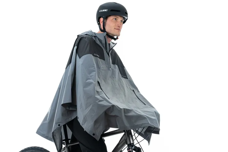 Cube Gravel ATX Utility Poncho - Safety Silver/Grey-5