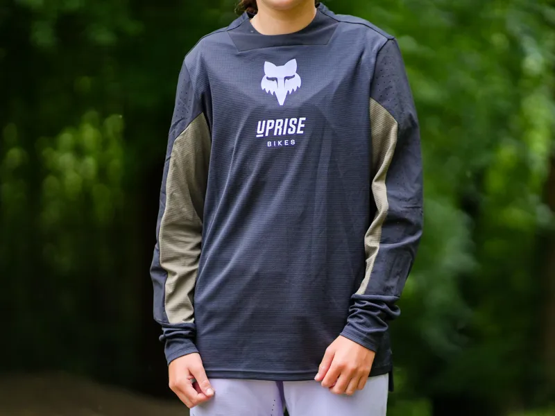 Fox Defend Uprise Women's Long Sleeve MTB Jersey - Park Black