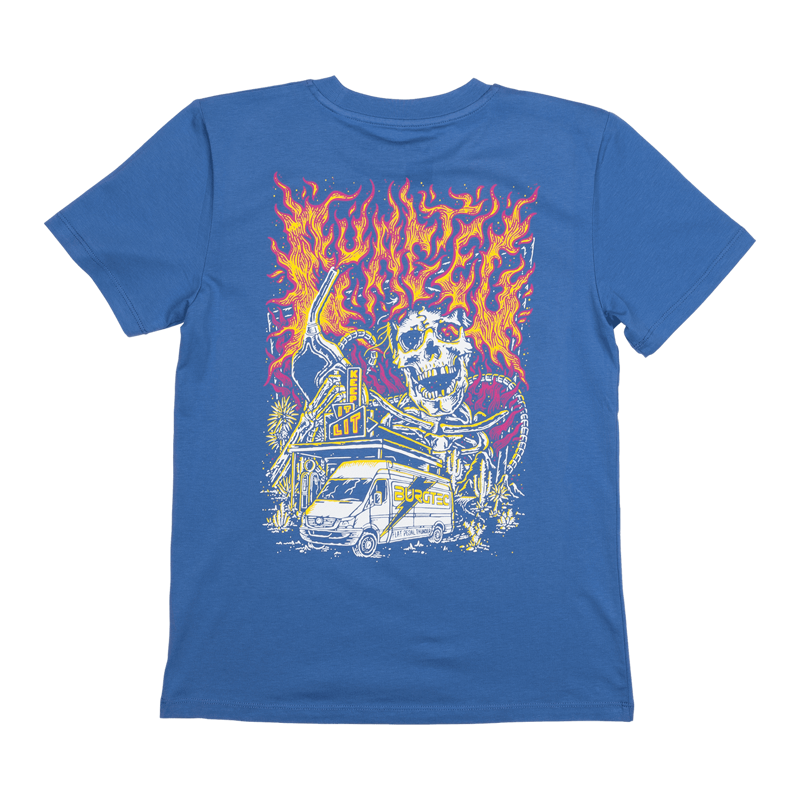 Burgtec Youth Keep It Lit T-shirt - Blue-1