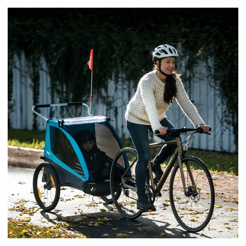 Thule Coaster XT 2-Seat Child Trailer - Blue-8