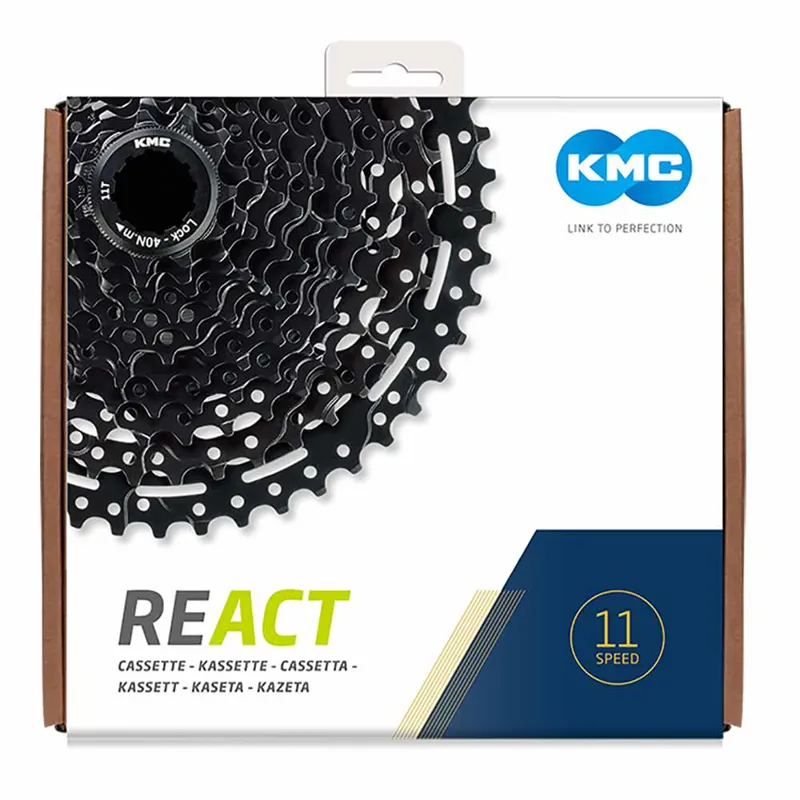 KMC React X11 11 Speed Cassette - Black-1