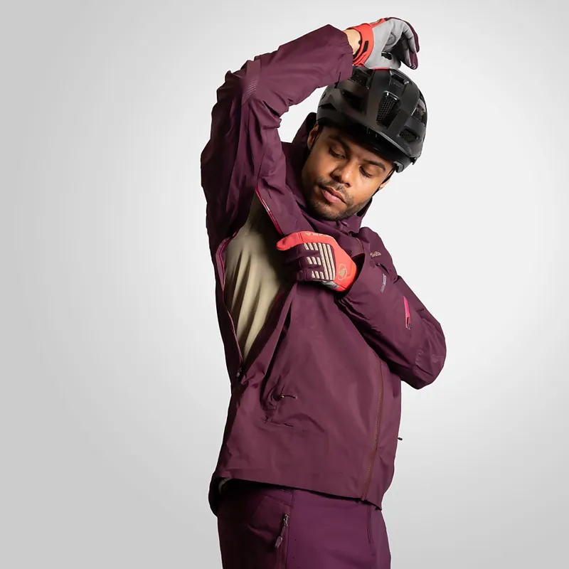 Endura MT500 II Waterproof Men's Jacket - Aubergine-2