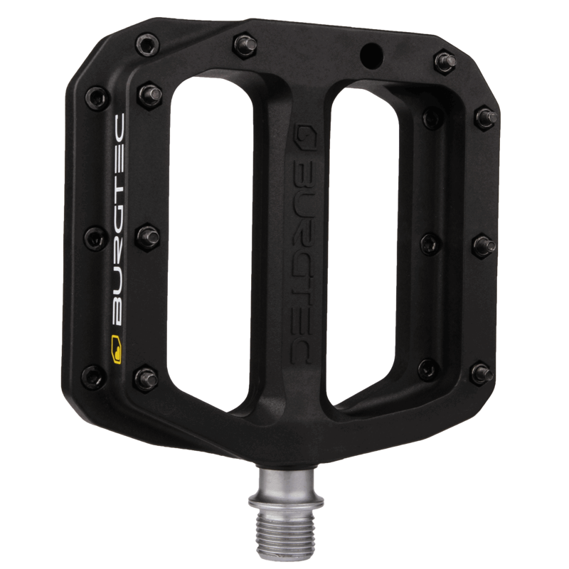 Burgtec MK4 Composite Flat MTB Pedals - Burgtec Black
