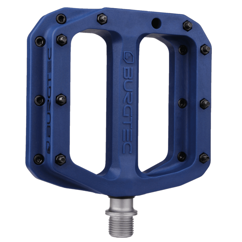 Burgtec MK4 Composite Flat MTB Pedals - Deep Blue