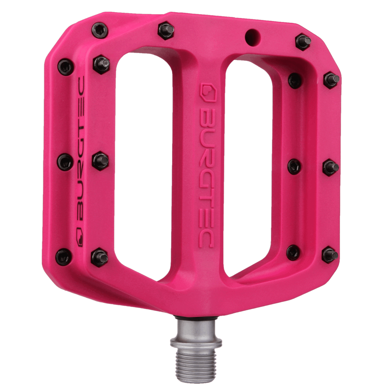 Burgtec MK4 Composite Flat MTB Pedals - Purple Rain
