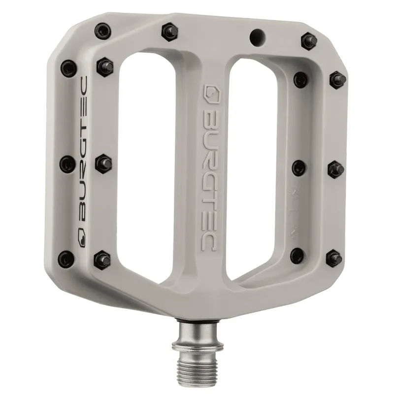 Burgtec MK4 Composite Flat MTB Pedals - Nasa Grey