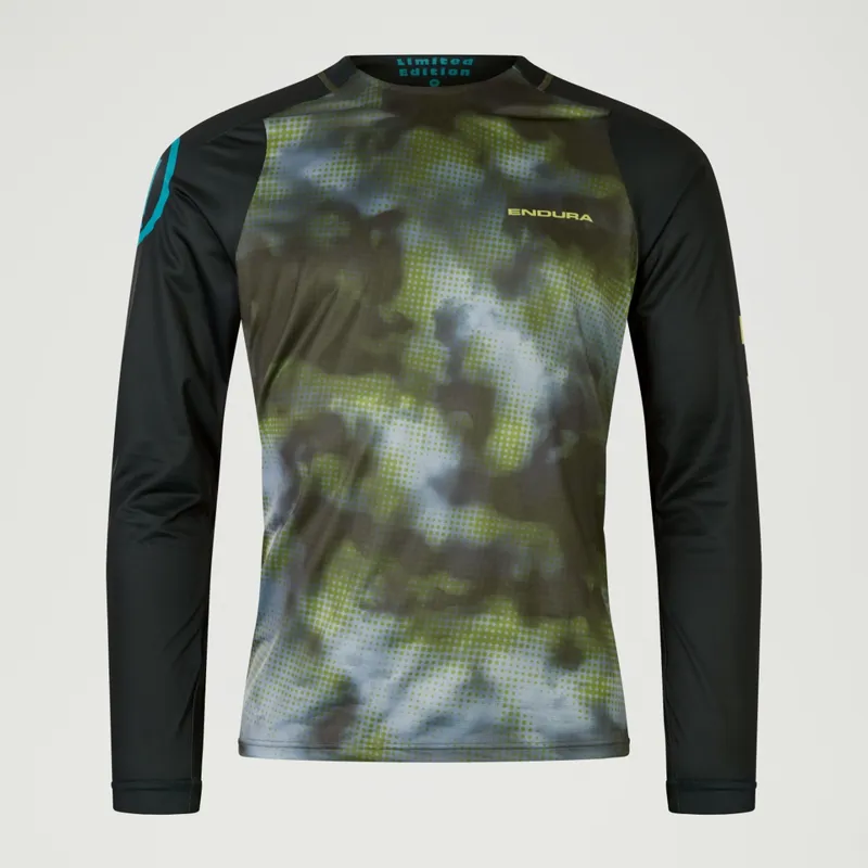 Endura Pixel Cloud LTD Men's Long Sleeve Jersey - Black