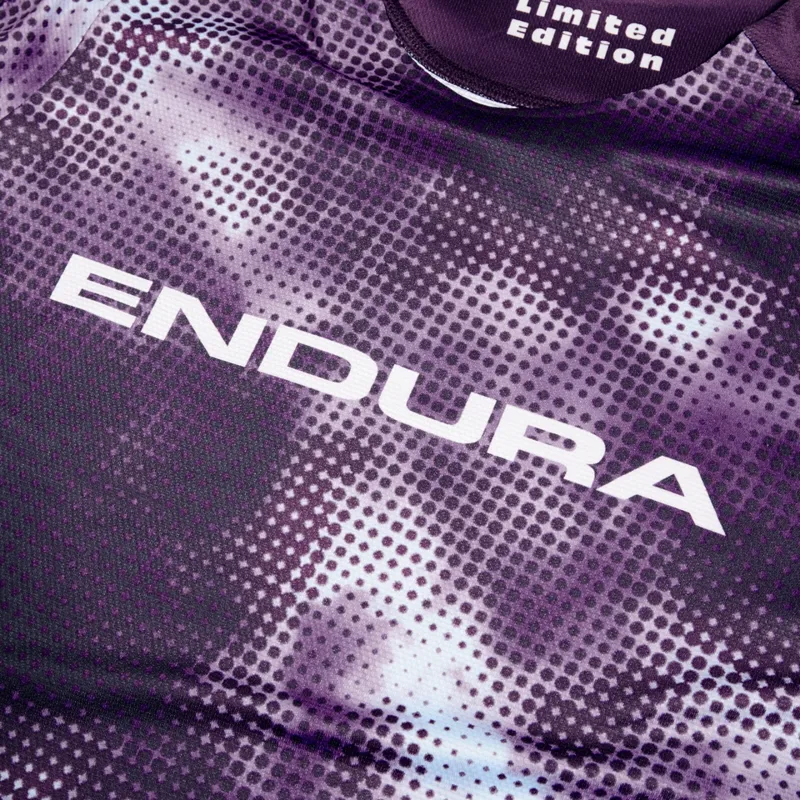 Endura Pixel Cloud LTD Men's Long Sleeve Jersey - Thistle-3