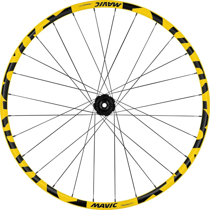 Mavic Deemax DH Yellow 29 6 Bolt Boost MTB Wheelset - Pair-1