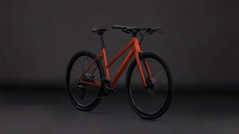 Cube Nulane Race Trapeze 2026 Hybrid Bike - Amber/Black-1