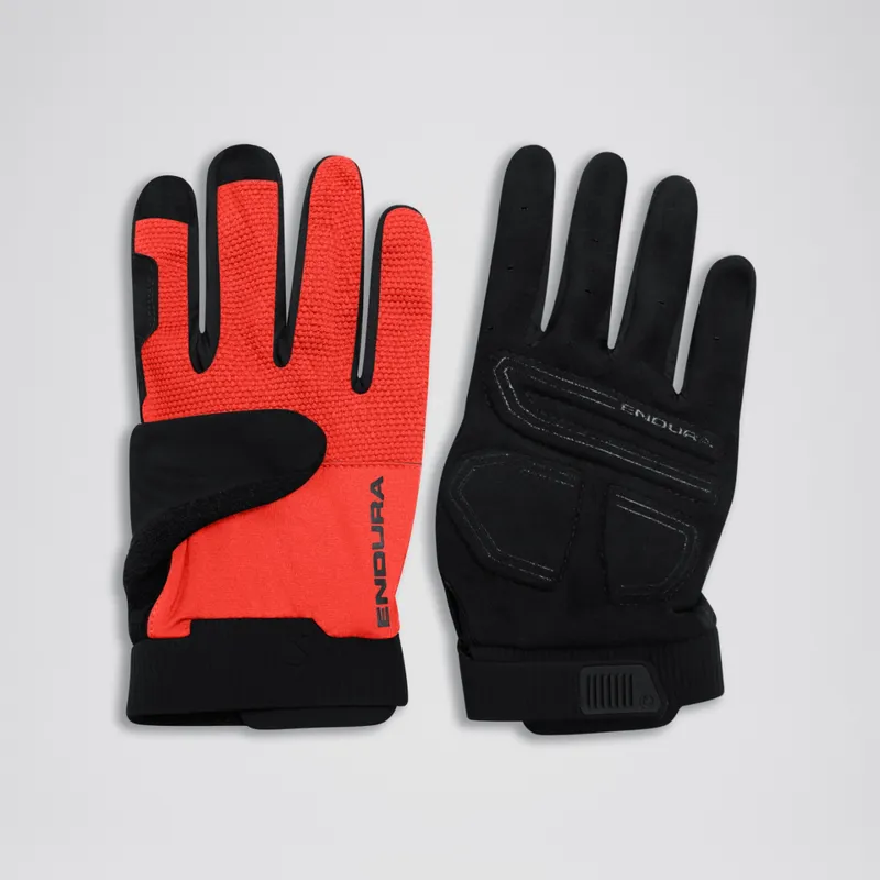 Endura Loop Full Finger Gloves - Flame Red
