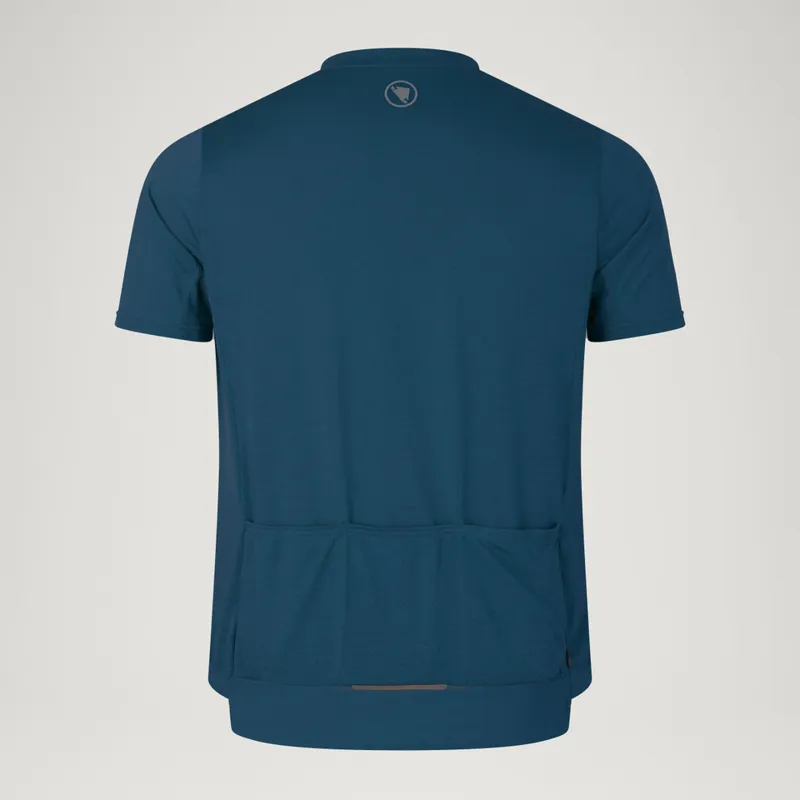 Endura Loop Men's Zipped Short Sleeve Jersey - Barra Blue-1