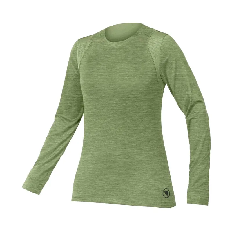 Endura SingleTrack Women's Long Sleeve Jersey - Machair Green